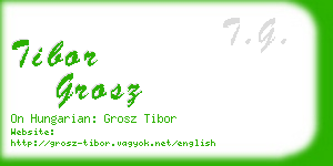 tibor grosz business card